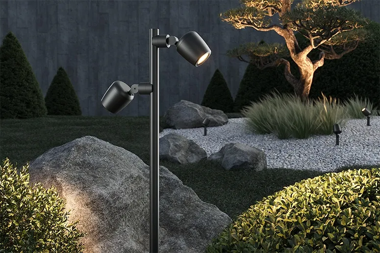 Влагозащищённые светильники с поворотным механизмом для наружной подсветки Groove MS & М2