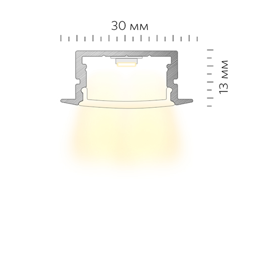 Встраиваемый светодиодный профиль LINEAR 3013 V