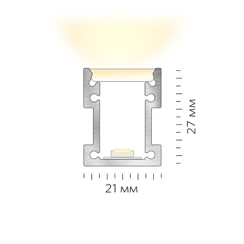 Светодиодный профиль в пол LINEAR 2126 FLOOR