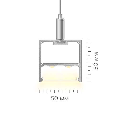 Подвесной светодиодный профиль LINEAR 5050 P