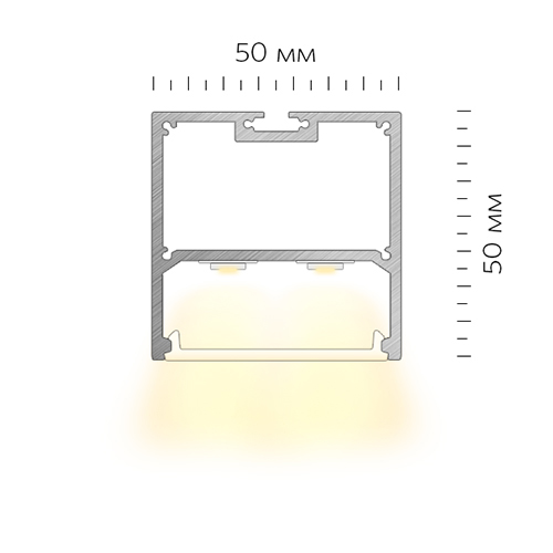 Светодиодный накладной профиль LINEAR 5050 N