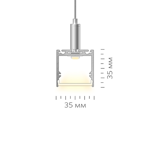 Подвесной светодиодный профиль LINEAR 3535 P