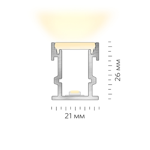 Светодиодный профиль в пол LINEAR 2126 FLOOR