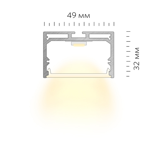 Светодиодный накладной профиль LINEAR 4932 N