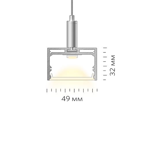 Подвесной светодиодный профиль LINEAR 4932 P