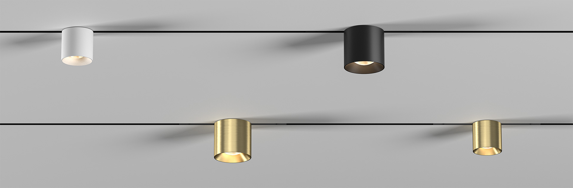 Однонаправленные трековые светильники M7 Mono для системы освещения M7&nbsp;48V