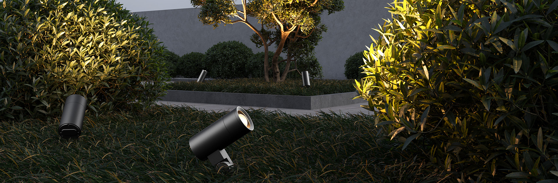 Ландшафтные светильники Spot Zoom с фокусирующей линзой