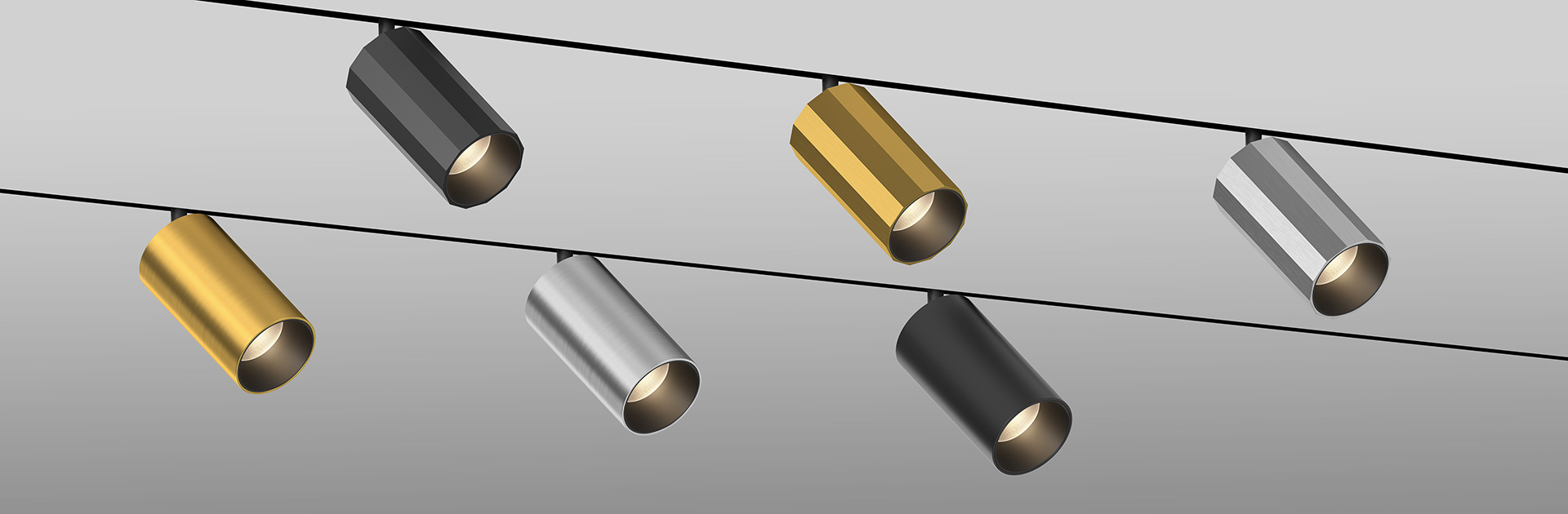 Магнитные поворотные светильники SuperSpike 25 трековой системы Space 48V